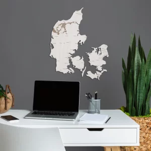 Holzkarte von Dänemark